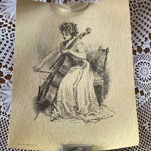Vintage Reproduction Print on Parchment